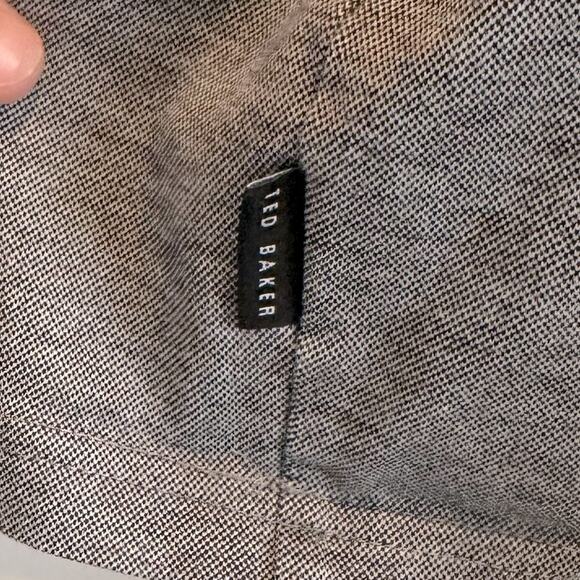 Ted Baker London Long Sleeve Collared Polo Shirt Large - Picture 3 of 6